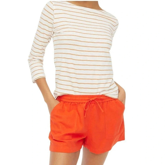 J crew Linen-blend drawstring short - Picture 1 of 8